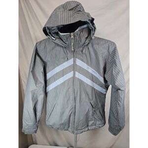 Betty Rides Elements Womens S/M Motorcycle Or Bike Jacket Grey